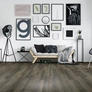 Stancliffe Cherokee Greyfoot Charcoal Black Wood Effect Vinyl Tiles 1235x178