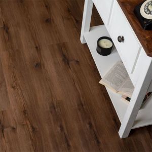 Stancliffe Navajo Chocolate Brown Wood Effect Vinyl Flooring Tiles 1235x178