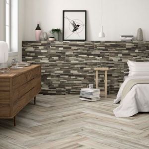 Springwood Grey Wood Effect Porcelain Tiles 900x150