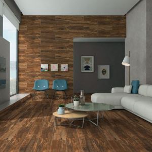 Noicy Brown Wood Effect Porcelain Tiles 1200x200