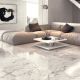 Vanato Blanco White Matt Carrara Marble Effect Porcelain Tiles 590x590