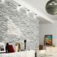 Brix Grey Stone Effect Ceramic Wall Tiles 548x330