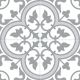 Bourton Silver Patterned Ceramic Tiles 450x450