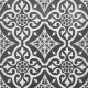 Chester Black Patterned Porcelain Tiles 450x450